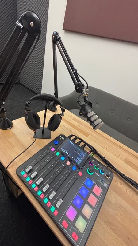 Podcast Studio mit Rode Caster Pro2 in Oberstdorf